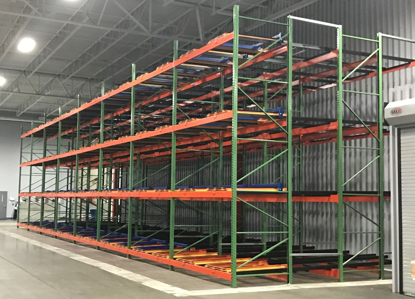 Pushback Rack for Caledonia warehouses
