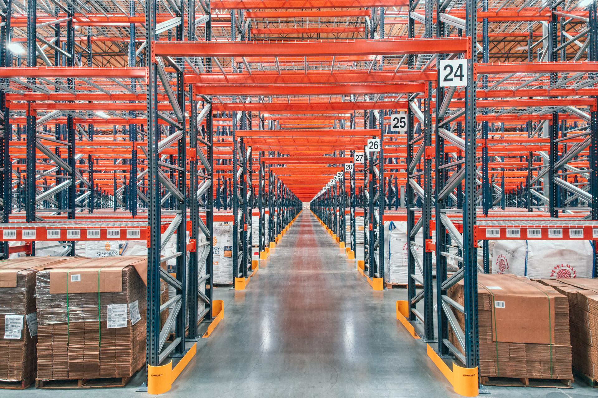 Industrial pallet racking installation in Grand Rapids warehouse
